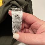 Akademiks Womens Juniors Size 3X Olive Green Short Sleeve Shirt Top Sequin Y2K Photo 2