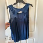 INTERVAL Navy Athletic Top with Distressed Look Size XL Blue Photo 6