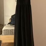 Forever 21 long/maxi black v-neck dress size M Photo 0