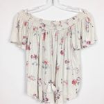Socialite  Off The Shoulder Floral Blouse Sz S Photo 4