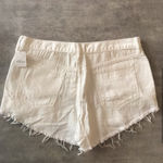 Free People White Denim Shorts Photo 1