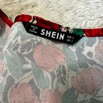 SheIn Plunging Neck Flutter Sleeve Floral Print Frill Trim Dress Photo 8