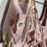 NEW Sister Jane Sz M Isabella Jacquard Mini Dress Bubble Skirt Pink Size M Photo 5