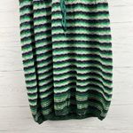 Free People  Green Striped Knit Short Sleeve Dress Size XS Photo 3