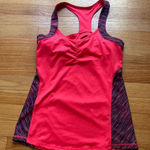 Kyodan  Athletic Tank Top in Neon Pink Bright Pink and Blue Space Dye Pattern S‎ Photo 0