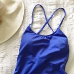 Victoria's Secret PINK Victoria’s Secret Blue/purple one piece lace up Photo 2