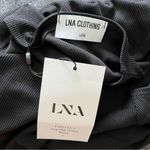 LNA NWT  Clothing Zuki Rib Dress in Black Size Large Photo 6