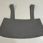 by the way. Houndstooth Crop Top Black White Size XS Photo 0