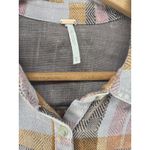 Free People Easy Street Shirt Plaid Button Up Medium Photo 1