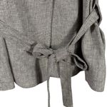 Saks 5th Avenue Saks Fifth Avenue Linen Blend Belted Jacket Size 14 Tailored Neutral Blazer Photo 1