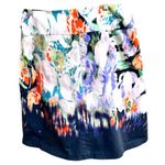 Elie Tahari Nordstrom Watercolor Skirt Size 12 A Line Back Zip Pleats Ar… White Photo 5