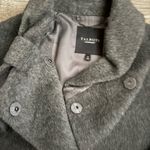 Talbots Collection Wool Alpaca Charcoal Grey Bow Collar Mid Length Winter Coat Photo 2
