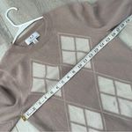 Magaschoni  Cashmere Sweater argyle crewneck long sleeve womens Pink (small) Photo 2