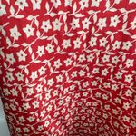 Free People On Our Radar Cherry Red Floral Print Slip Mini Dress Size L New Photo 3