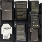 Versace  Button Detail Virgin Wool Mini Dress 12 US 48IT Black NWT Photo 6