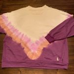 Free People Movement Ombre Metti‎ Crewneck Sweatshirt Small Tie Dye Purple Photo 0