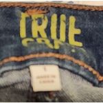 True Craft Distressed Skinny Jeans‎ Dark Wash Ripped Juniors Size 3 Blue Photo 3