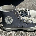 Converse  Chuck Taylor High Top All Star Glitter Sneakers 'Gun Metal' - A07948C Photo 5