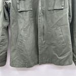 POL  Olive Green‎ Long Sleeve Utility Military Full Zip Jacket Size M Photo 2