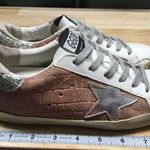 Golden Goose Superstar Women's 5.5 White Brown Suede Lace-Up Classic Sneakers Photo 3
