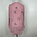 Fig & flower pink embroidered button down L Size L Photo 3