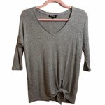 EXPRESS Gray Knot Sweater Photo 0