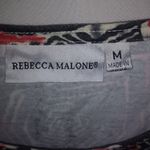 Rebecca Malone  M Abstract Red Black Design Top Photo 2