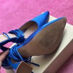 Nasty Gal Blue Lace-Up Heels Photo 4