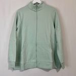 Ava & Viv Women’s Long Sleeve Mock Neck Full Zip Sweatshirt Mint Size X NWT FLAW Photo 0