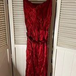 Small red silky tassel Christmas dress Photo 0