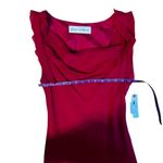 NWT Graham & Spencer Dark Pink 100% Silk Dress Cowl Neckline Size S Sleeveless Red Photo 2
