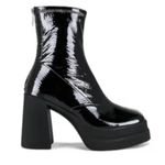 Free People  Women’s Patent Leather Platform Boots Goth Ankle Booties Size 36 Photo 3