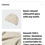 Uniqlo  Beige 3D Knit Cotton Sweater | Seamless Minimalist Crewneck Size XS Photo 6