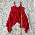 Susana Monaco  Women’s thin strappy V neck drape cami Tank in red size Small Photo 4