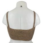 ZARA Women's Brown Tan Wool Sleeveless Cami Camisole Bandeau Crop Tank Top Sz S Photo 1