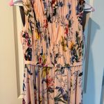 Mac Duggal Worn Once!  Pleated Floral A-Line Gown | Size 4 Photo 7
