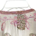 Juliet Dunn London Sequin White Pink Gold Swimsuit Beach Coverup Wrap Dress 1 Photo 5