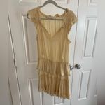 The Impeccable Pig  Yellow Ruffle Mini Dress Photo 2