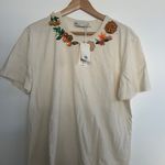 Tory Burch Embellished Cotton T-shirt - Size XL - NWT New Photo 4