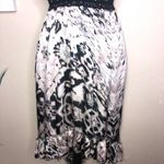 Hazel Empire Waist V Neck Crocheted Lace Trim Pattern Cream & Black Dress Size S Photo 3