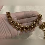 Gold Chunk Link Statement Necklace Photo 2