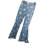 Show Me Your Mumu  Women Jeans Size M Blue Denim Pull On Berkley Bells Star Print Photo 2