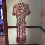 Knox Rose  Red and White Floral Maxi Wrap Dress XXL Photo 1