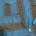 Blue and Black Geometric Pattern Sweatshirt Size L Photo 2