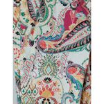 Chico's Multicolor Paisley Print Slim Leg Crop Pants Women Sz. 12 Artsy Bohemian Photo 3