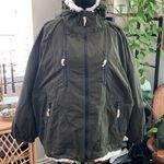 Free People Movement Olive Green Break The Ice Faux Fur Lined Zip Parka Jacket Size XS Photo 0