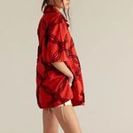 Free People #78 NWT Malta Terry Top in Red Combo Photo 3