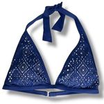 Vince Camuto Blue Triangle Bikini Swim Top Small Photo 0