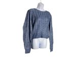 Paige ‎ Womens Athena Sweater MOONDUSTBLUE/SILVER Wool Blend Size Large Photo 2