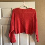 Urban Outfitters  Waffle Knit V-Neck Lightweight Sweater / Cropped Long Sleeve Photo 1